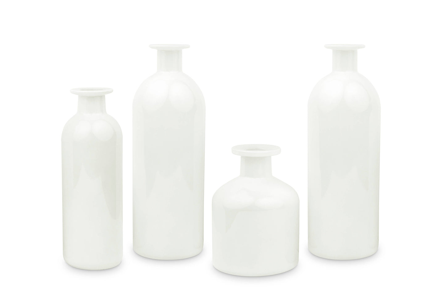 Assorted Flower Décor Vases: White