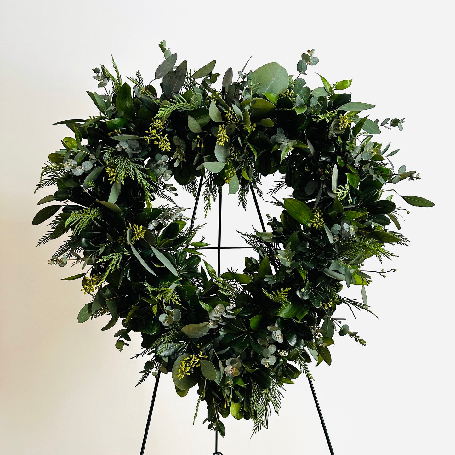 Sympathy Wreath - Heart (All Greens)