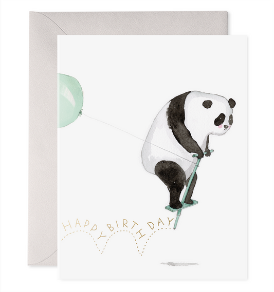 Pogo Panda | Birthday Greeting Card: 4.25 X 5.5 INCHES