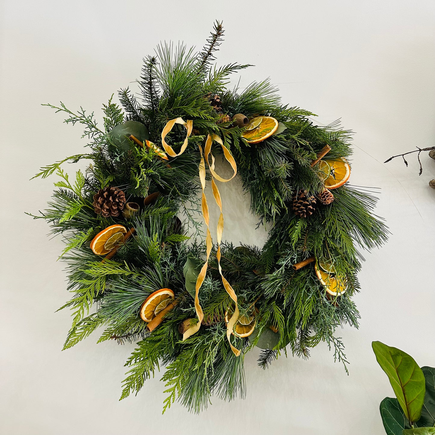 Fresh Greens Decorated Wreath