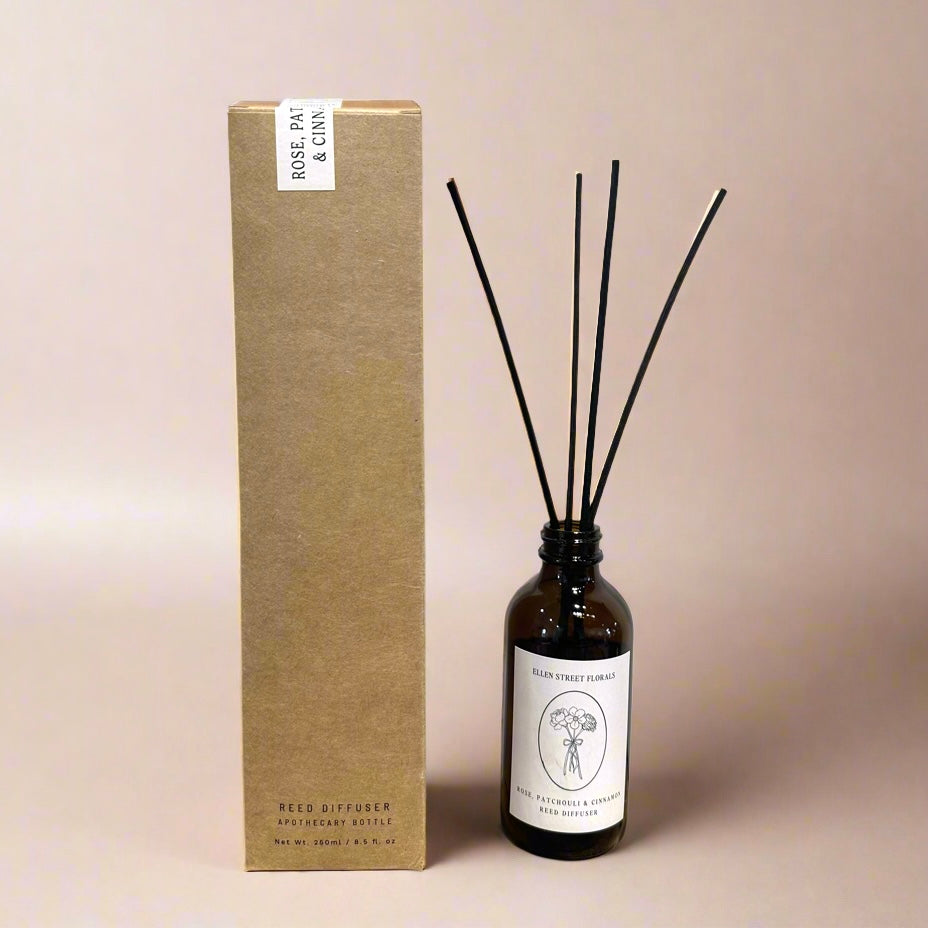 Ellen Street Reed Diffuser - Rose, Patchouli & Cinnamon