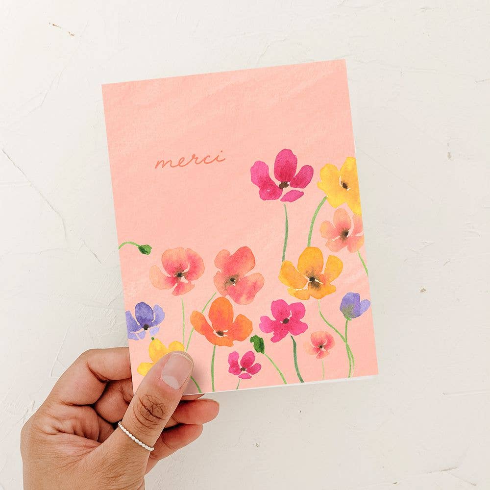 Merci French Thank You card