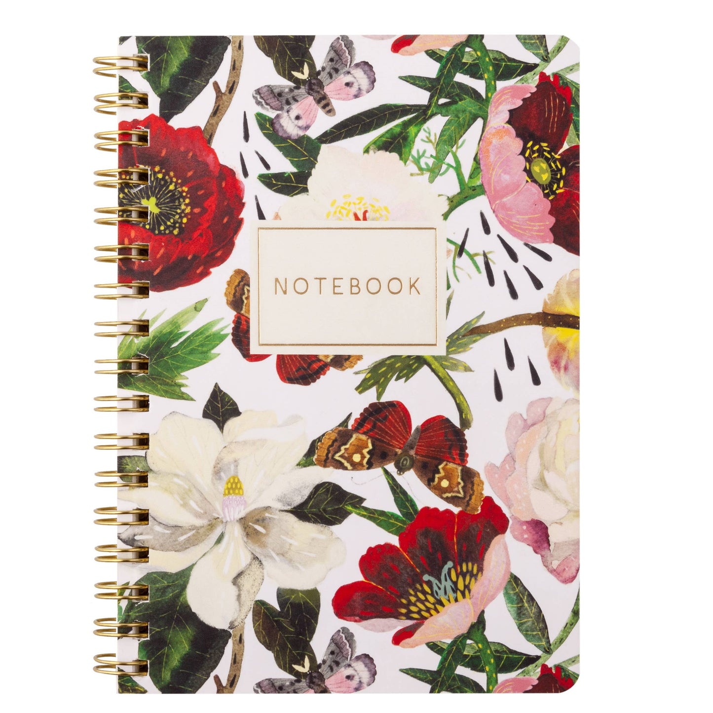 Small Spiral Notebook - Peonies