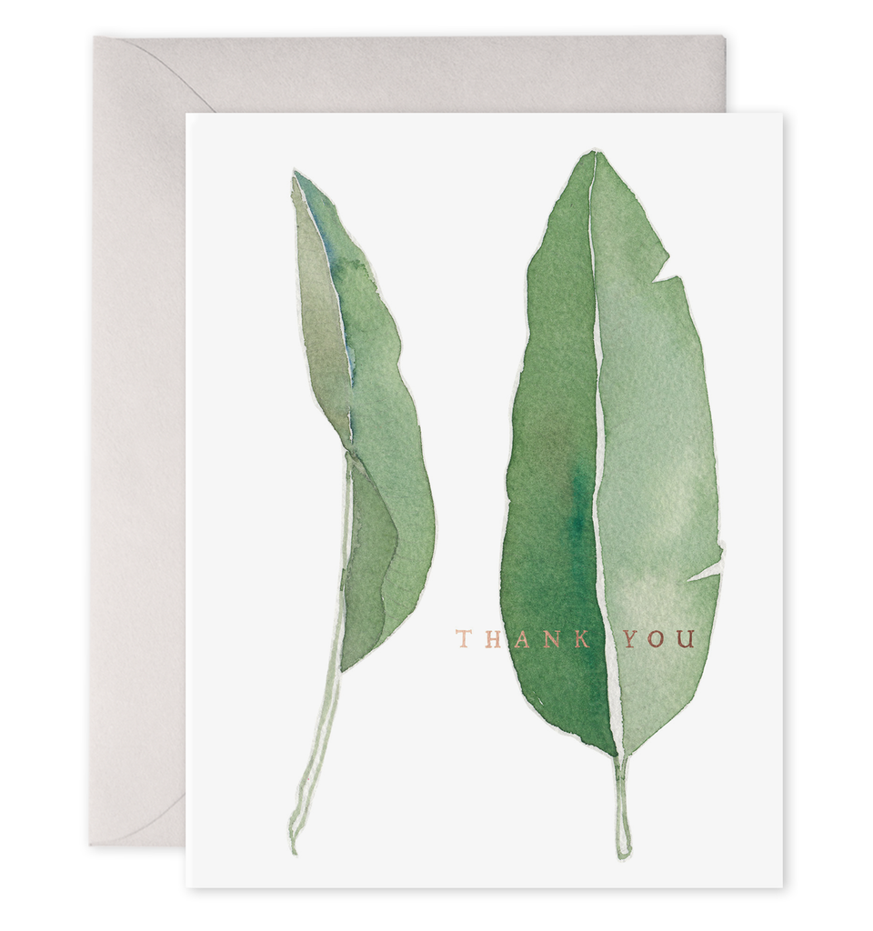 Thank You Leaves Card