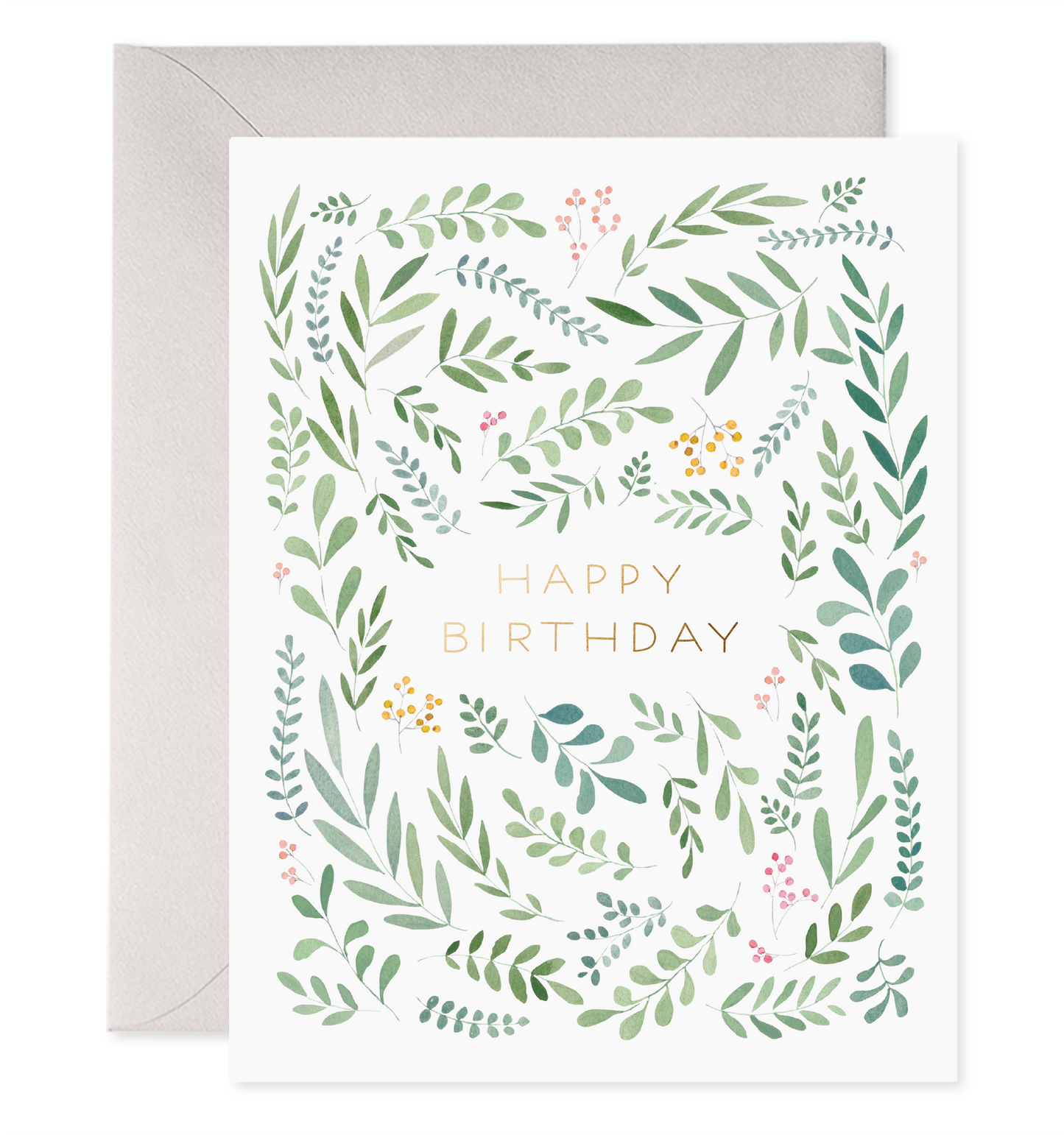 Pretty Leaves | Floral Birthday Card