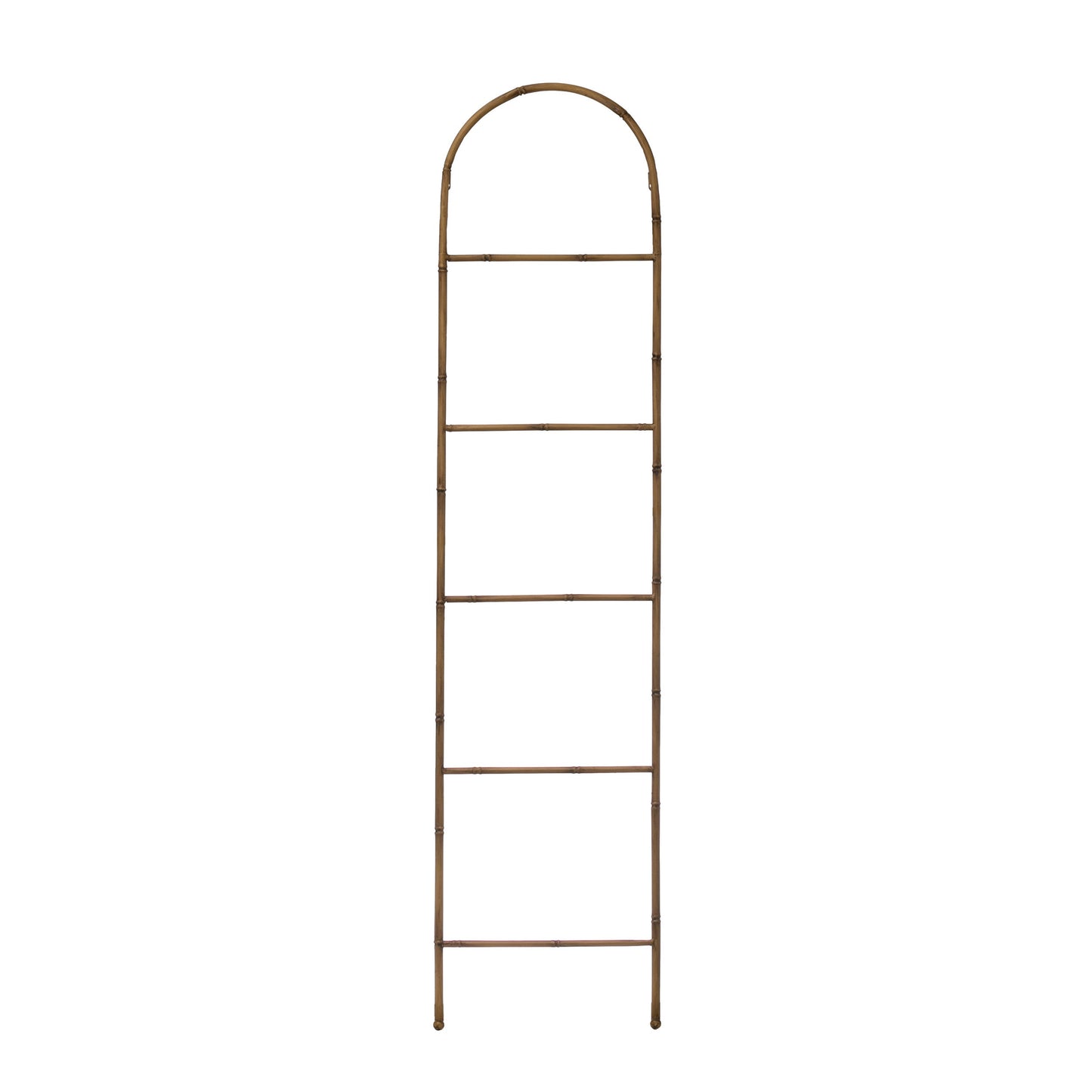 Metal Ladder with Bamboo Finish