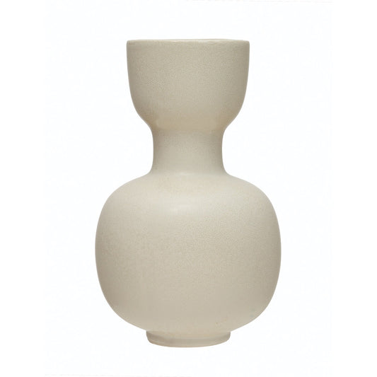 Stoneware Vase - Cream
