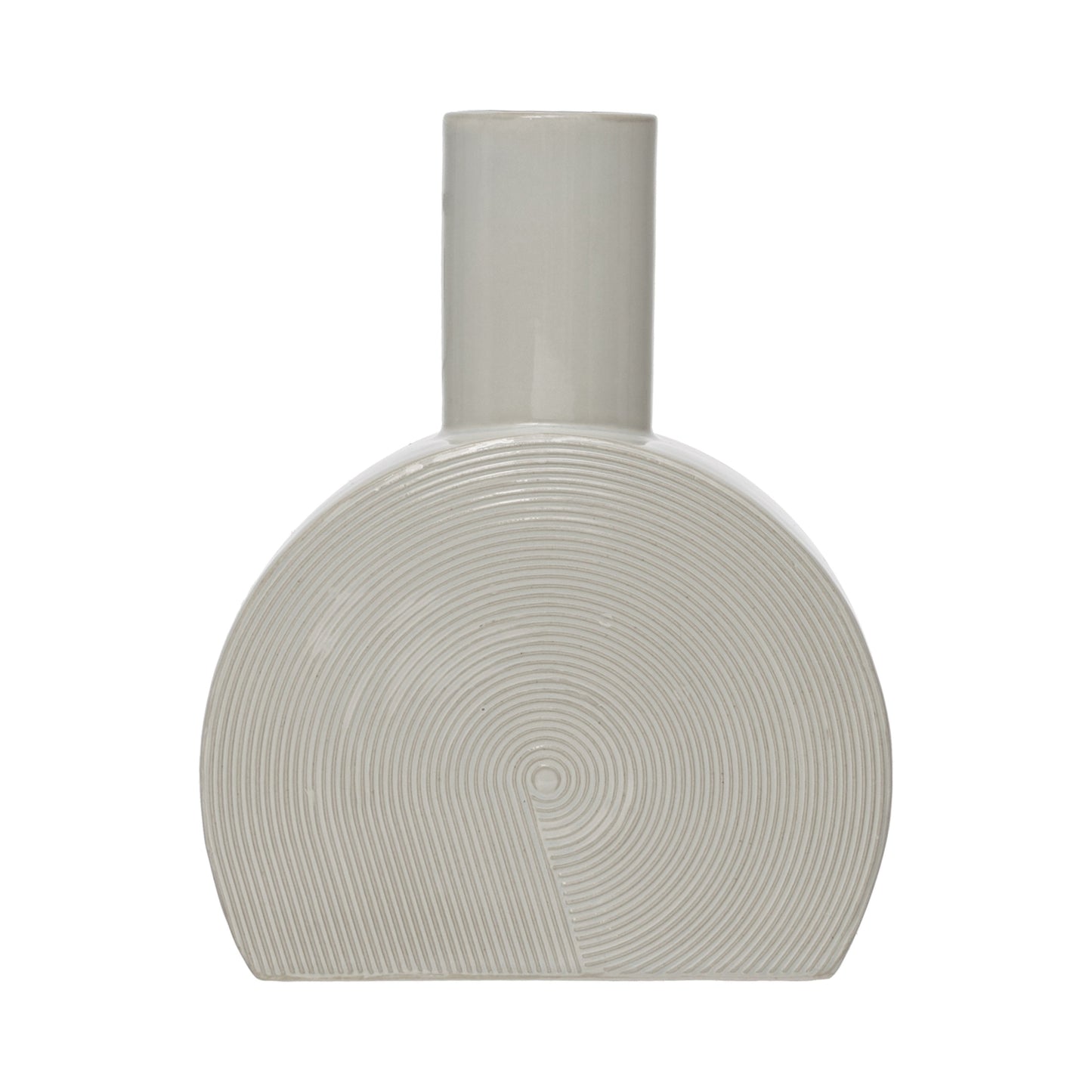 Debossed Stoneware Vase