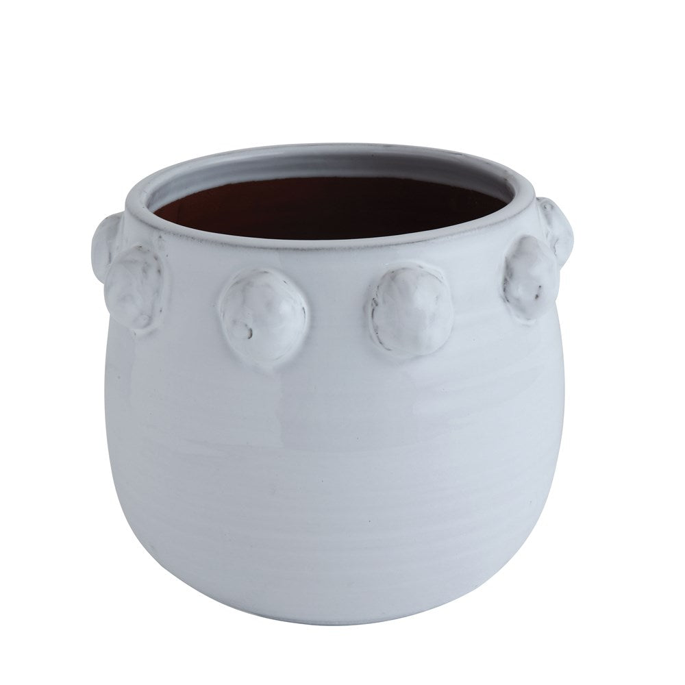 White Terracotta Planter