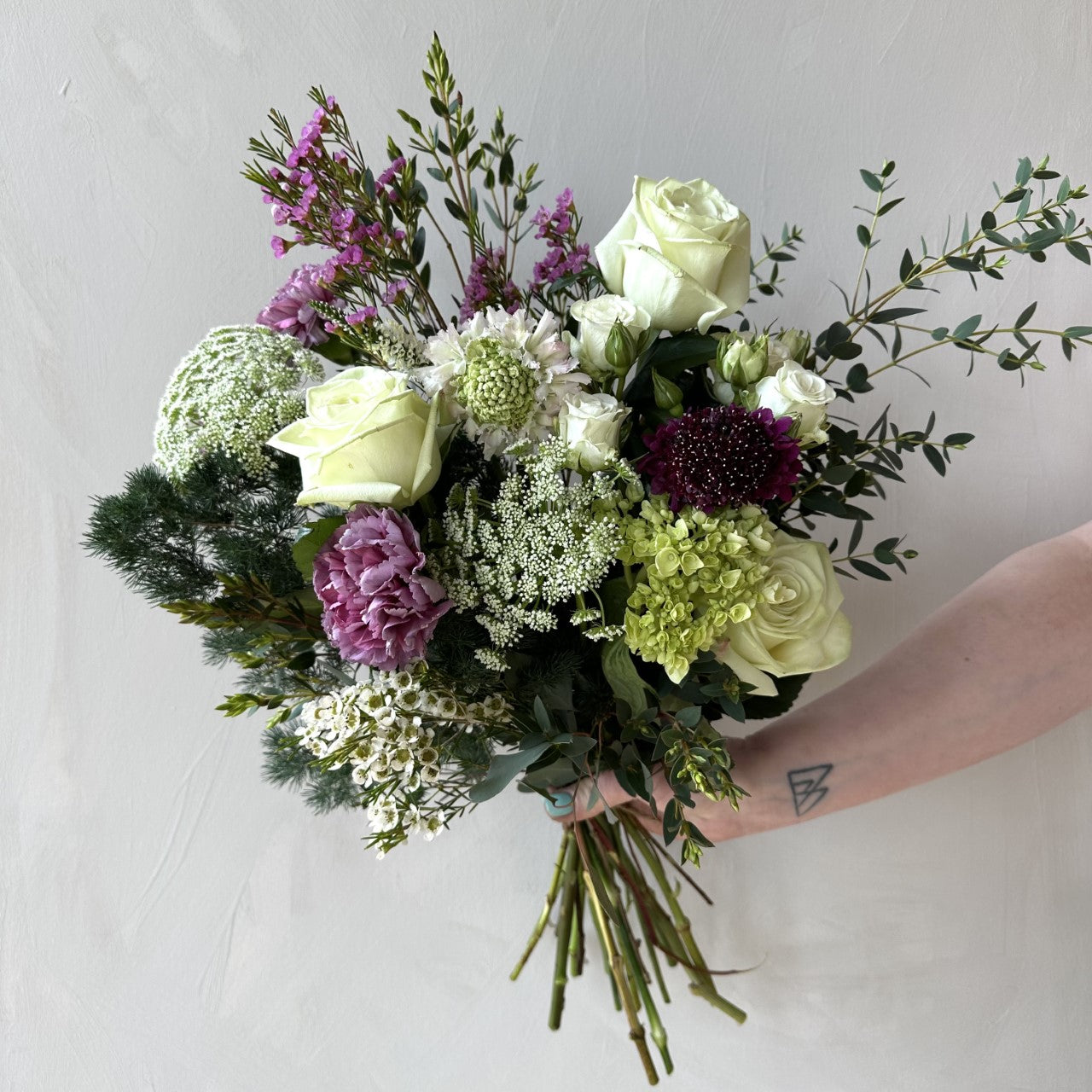 Mother's Day Hand-Tied Bouquet - Queen Anne
