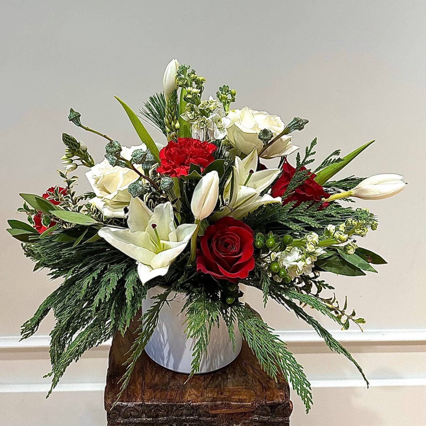 Holiday Centerpiece Floral Arrangement