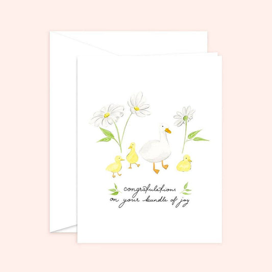 Congratulations on your Bundle of joy Baby Card | Duckling