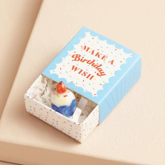 Tiny Matchbox Ceramic Token: Robin