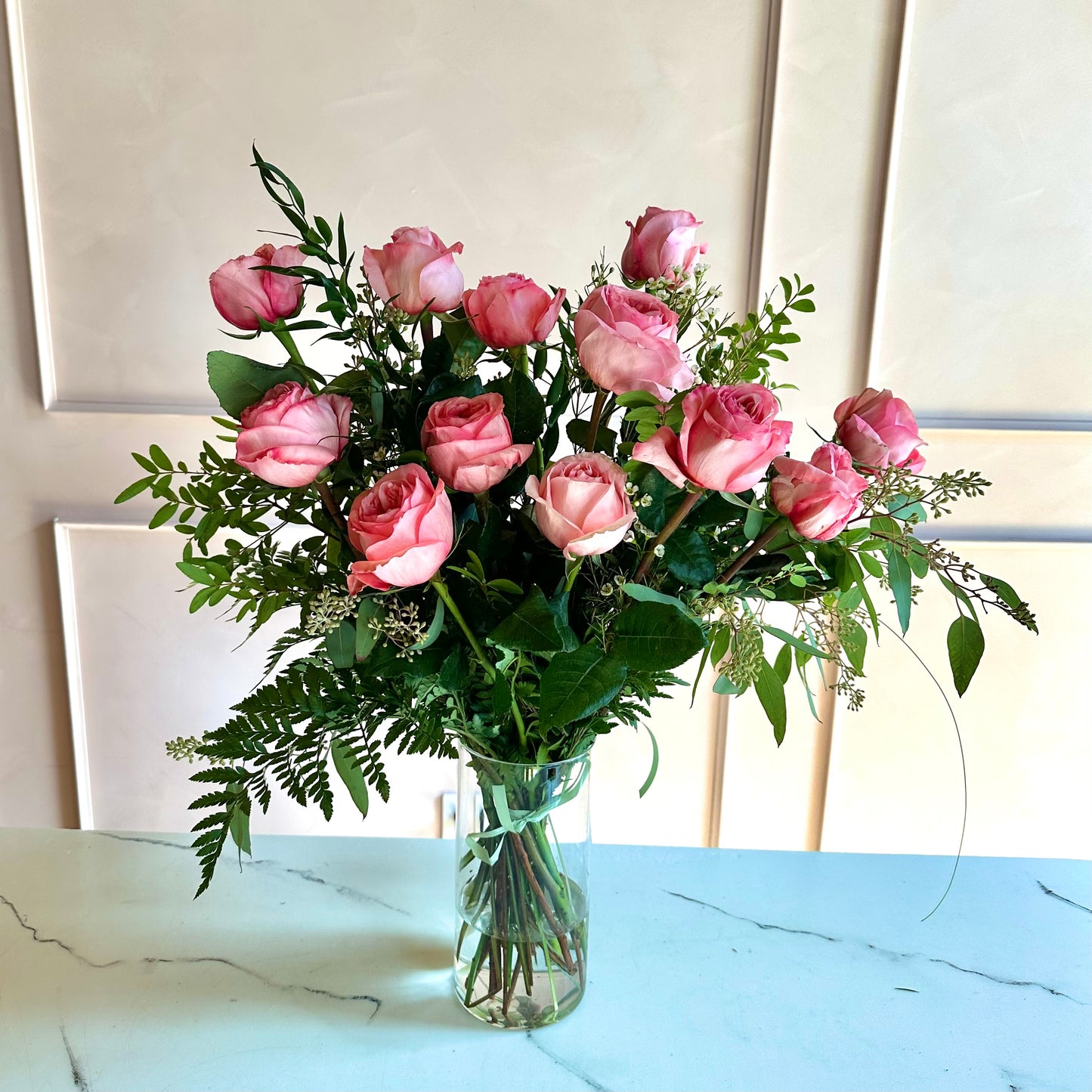 Dozen Roses - Pink
