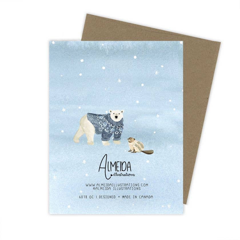 Winter Sweaters Card | Whimsical Animals