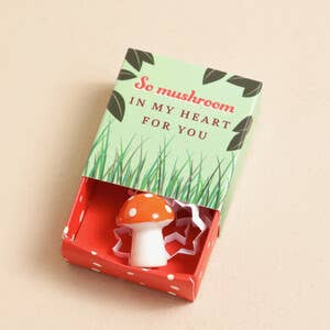 Tiny Matchbox Ceramic Token: Clover