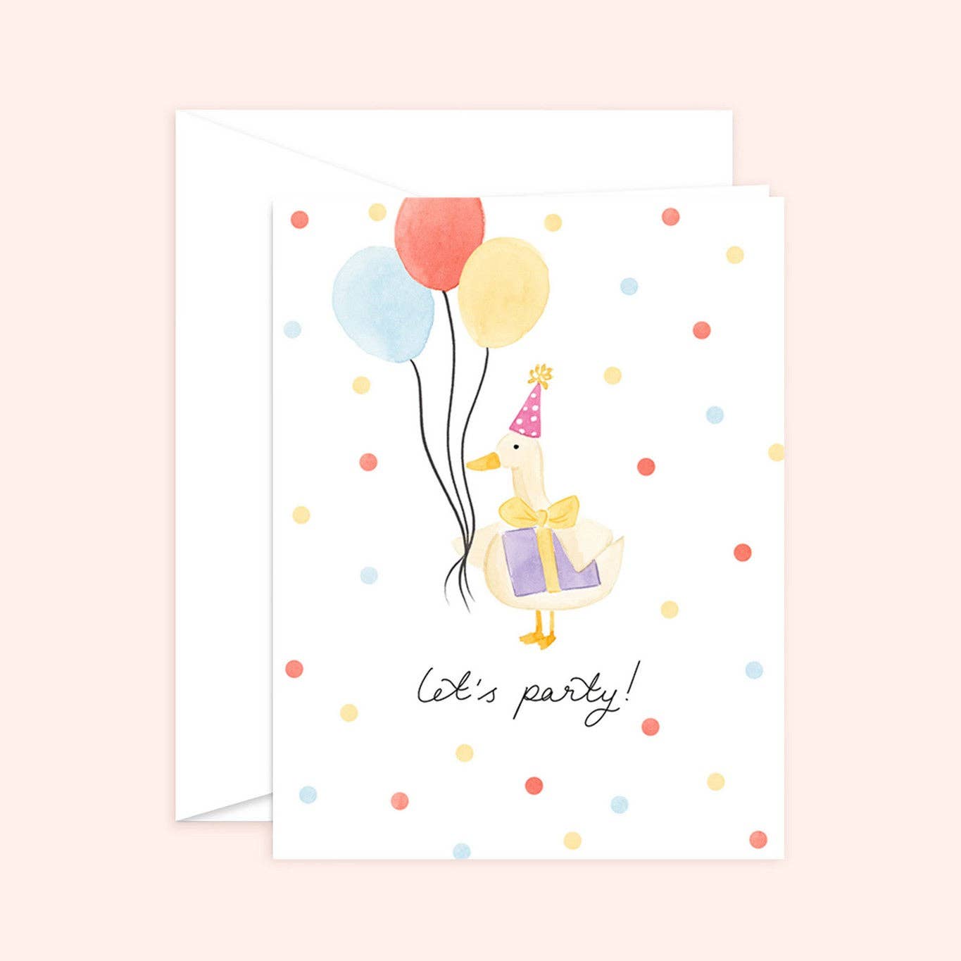 Birthday Silly Goose Card: White