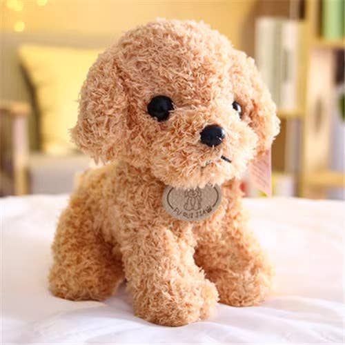 8" Dog/Puppy Plush: Light Brown