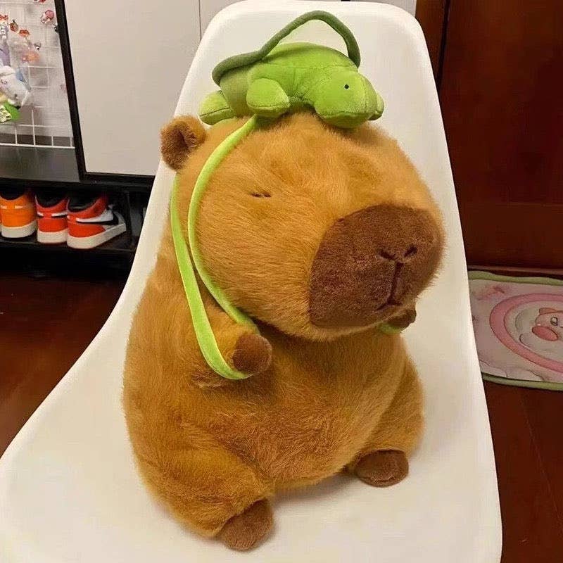 Capybara Plushy Keychain: Turtle