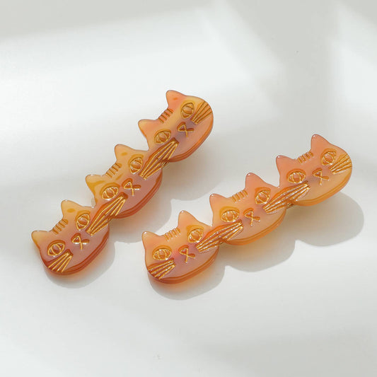 Zoe | Cat Hair Clip Orange Tabby
