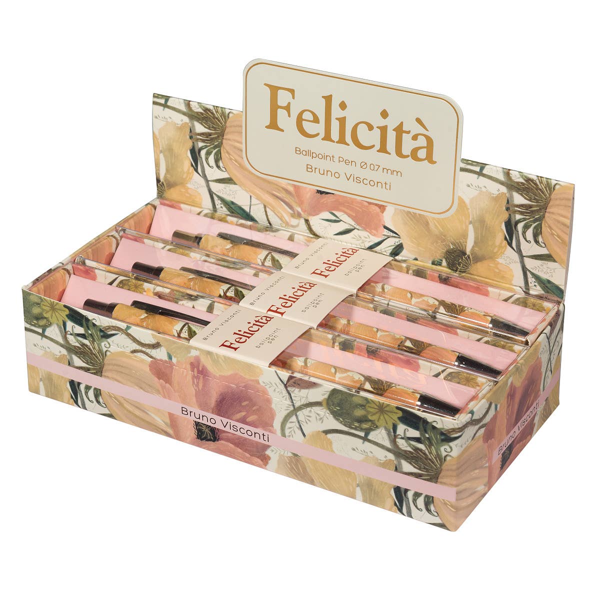 Felicita Blush Flora Ball Point Pen