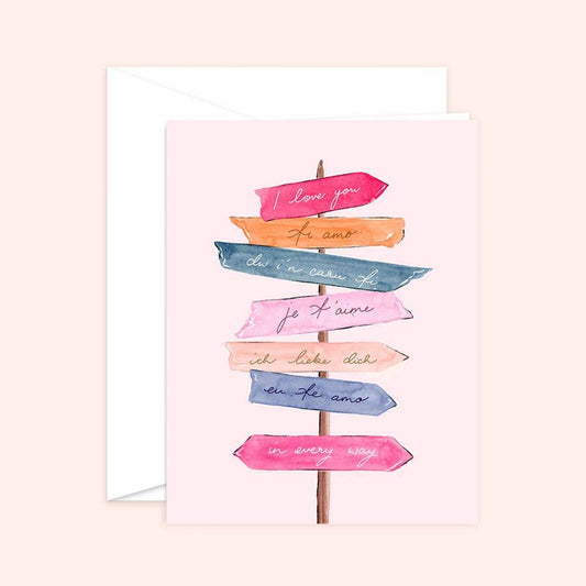 All the Ways to Say I Love You Greeting card | Anniversary