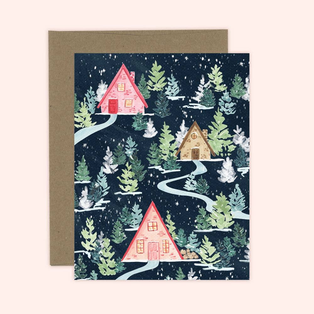 Winter Village Card