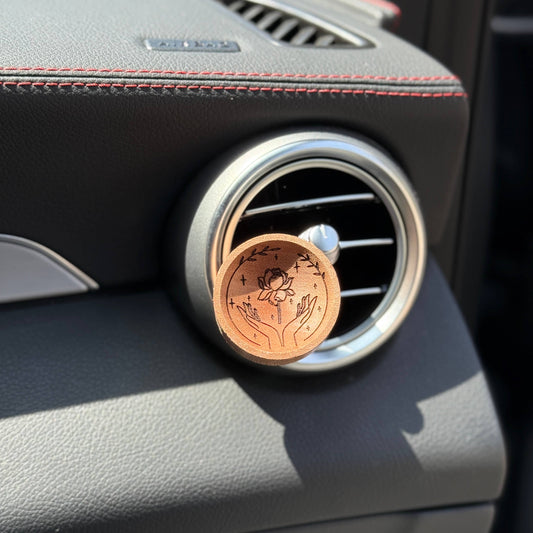 Hand Rose - Wooden Essential Oil Diffuser for Car