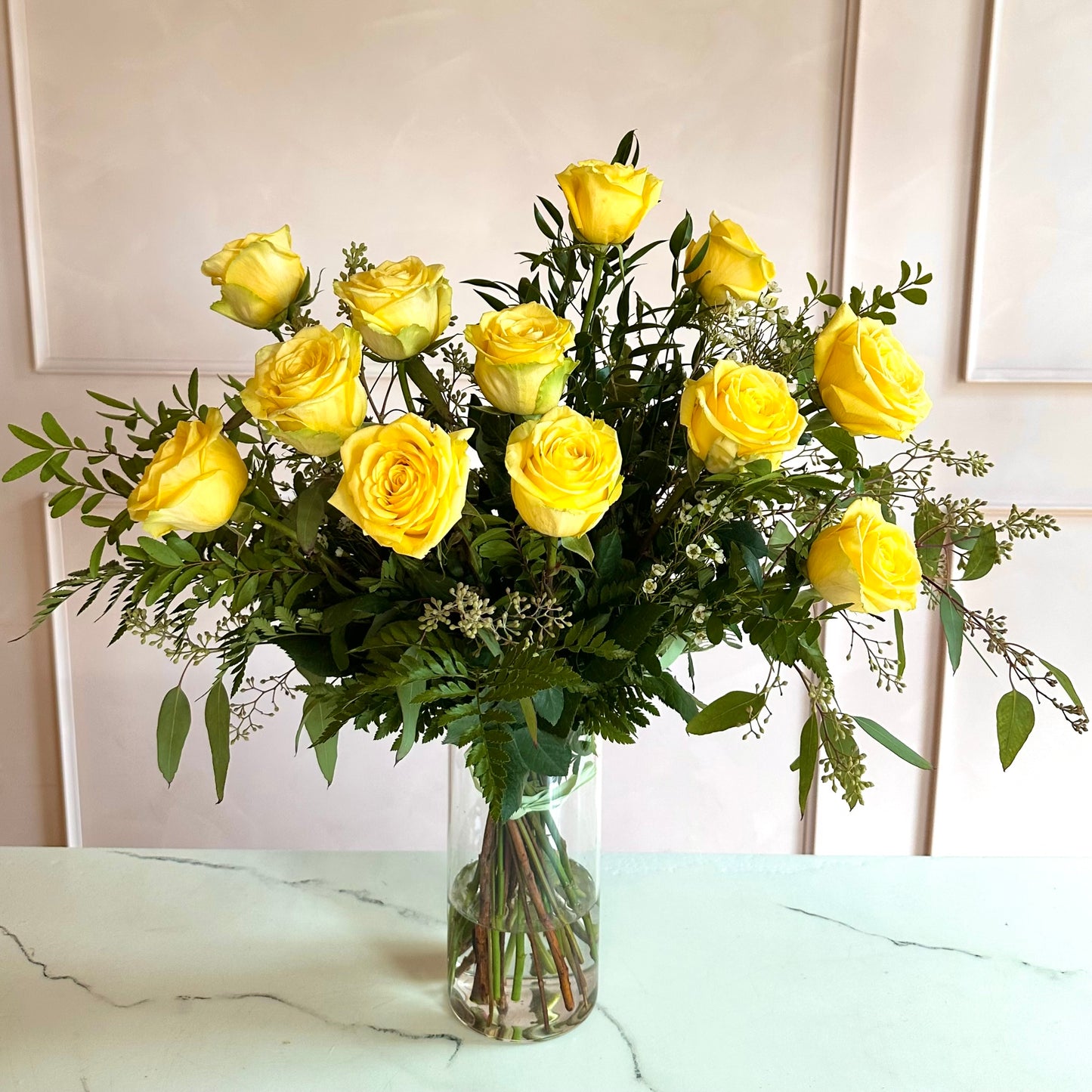 Dozen Roses - Yellow