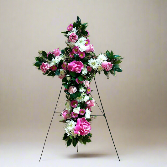 Sympathy Wreath Cross