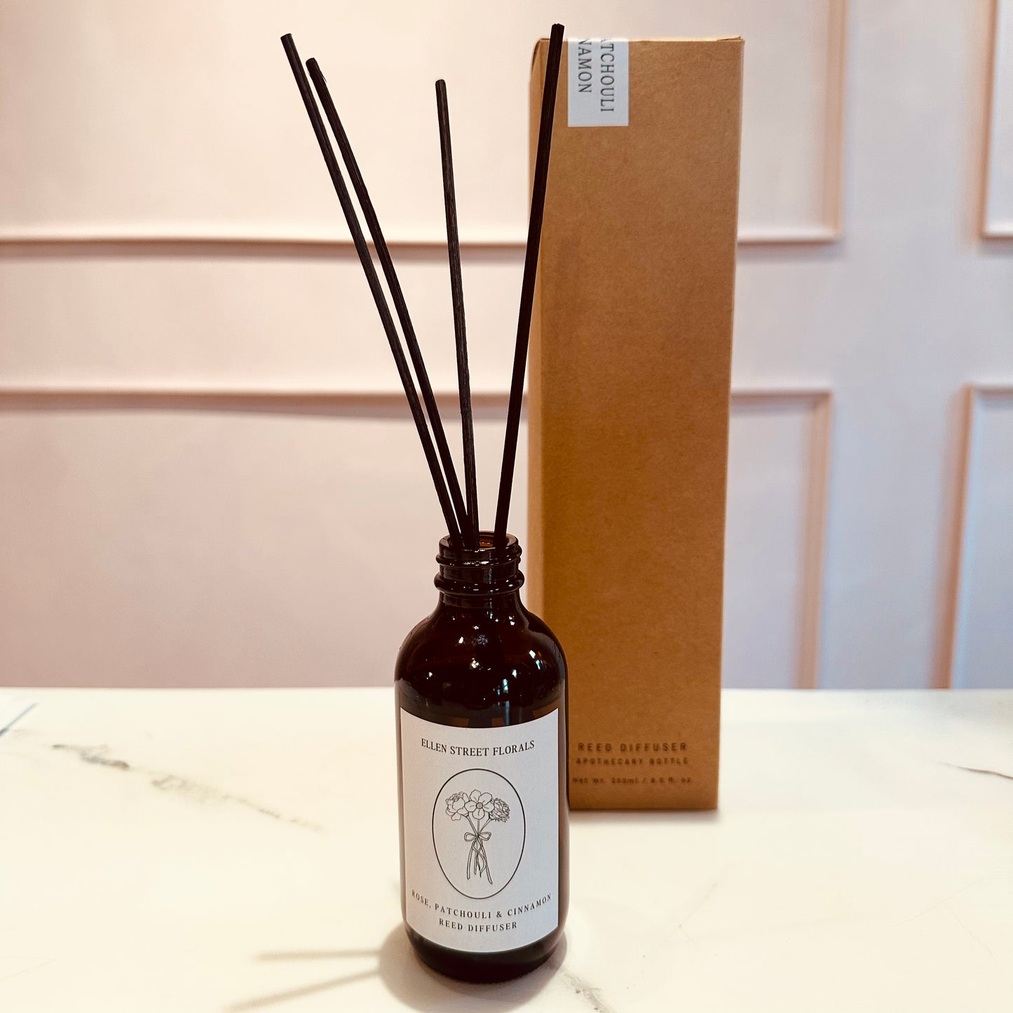 Ellen Street Reed Diffuser - Rose, Patchouli & Cinnamon