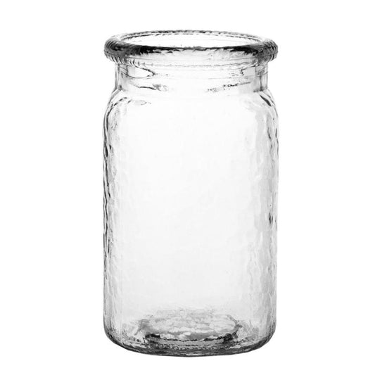 Hammered Crystal Jar