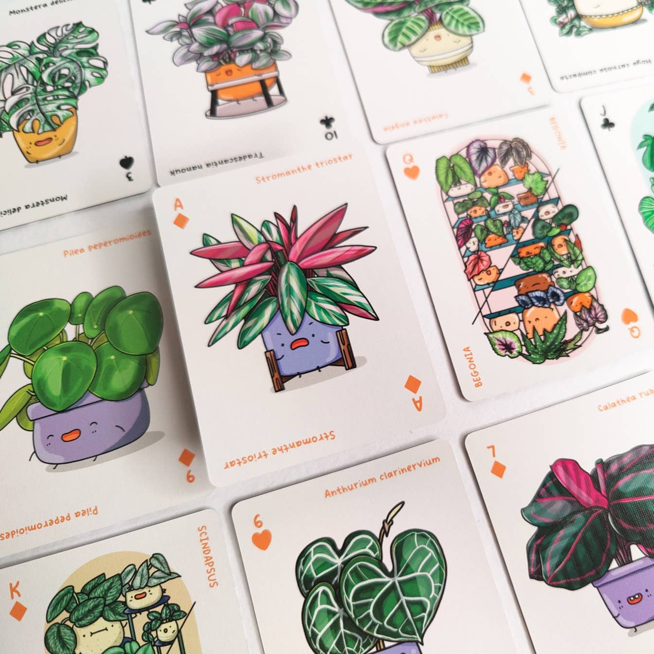 Full House of Plants Playing Card