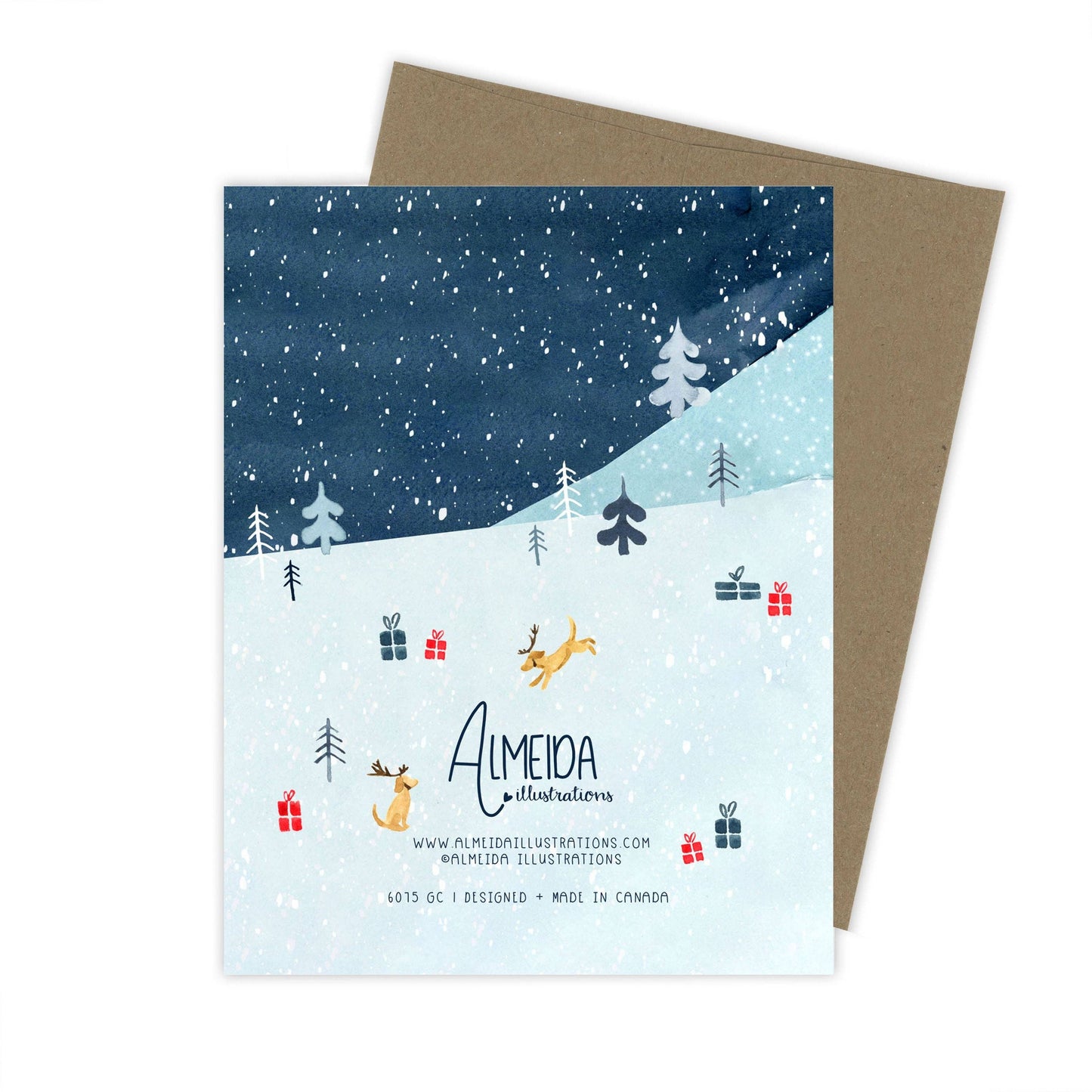 Santa's Christmas Ice Rink Card