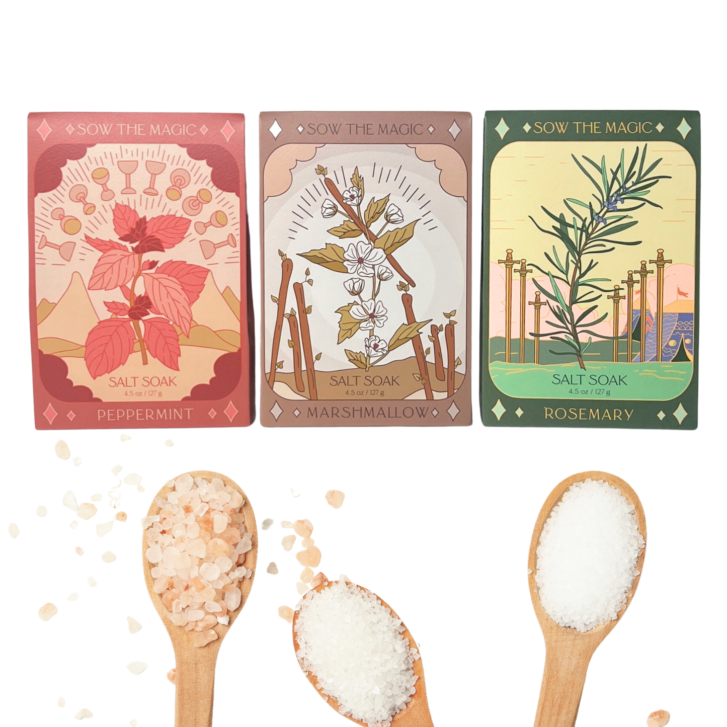 Marshmallow Tarot Salt Soak
