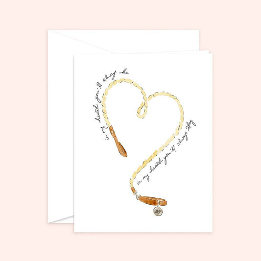Rainbow Pet Loss Sympathy Card: White