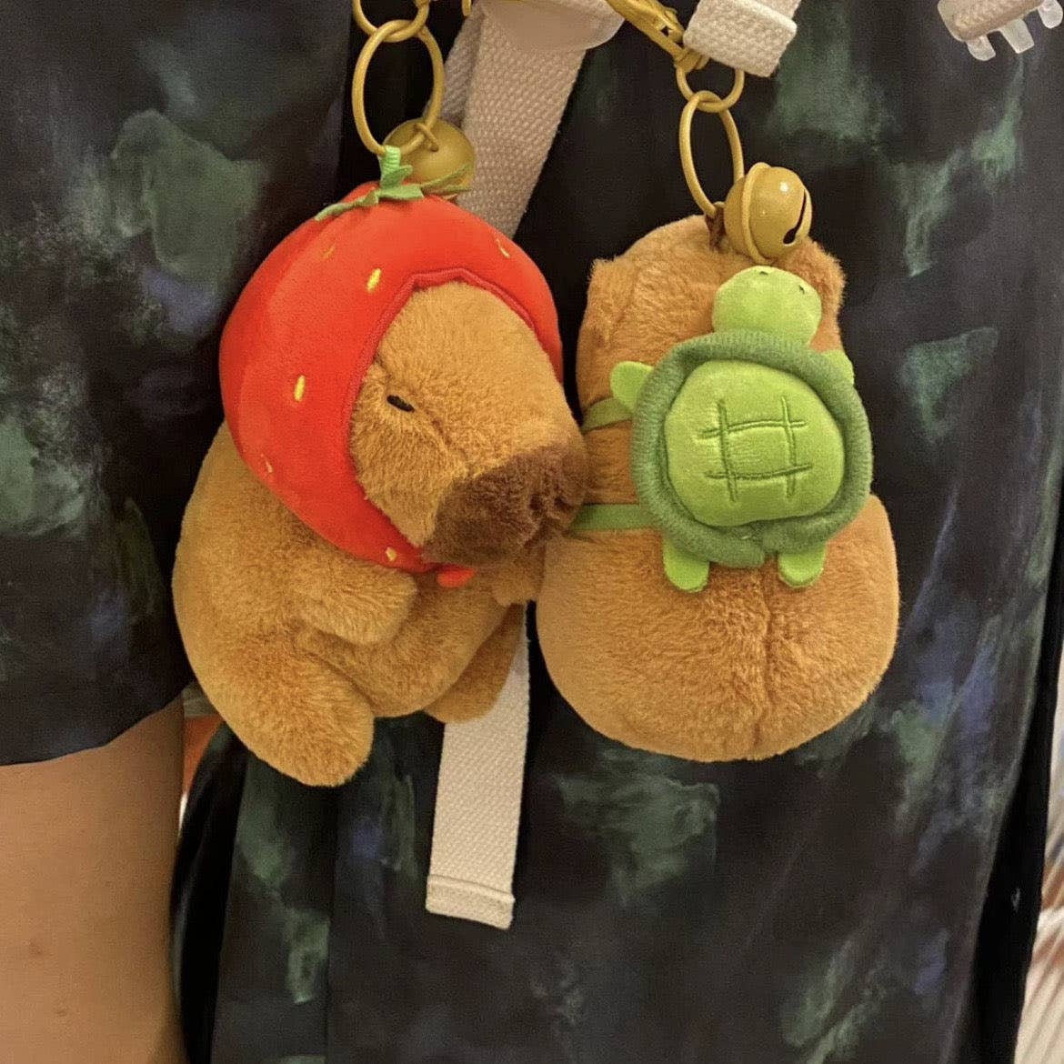 Capybara Plushy Keychain: Turtle