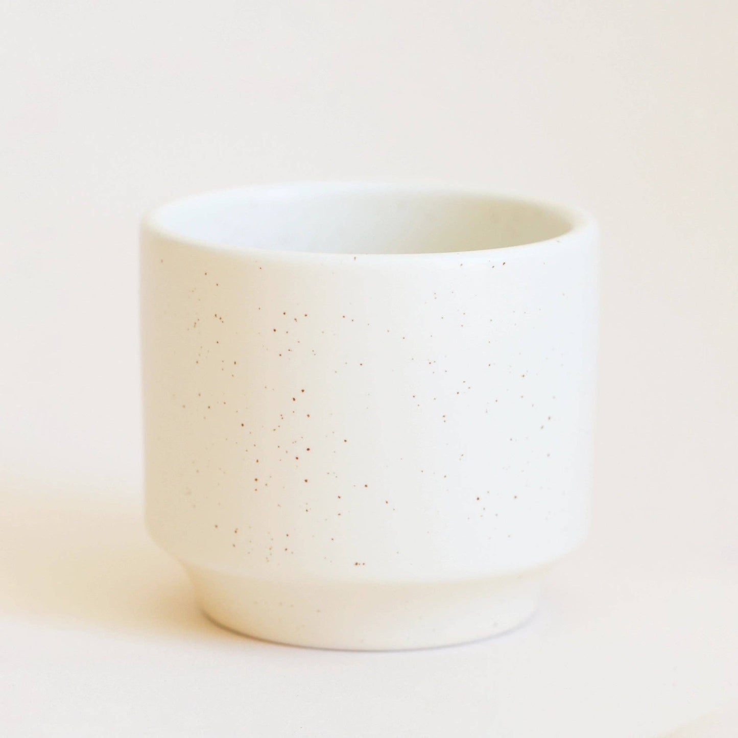Parker Pot - Vintage White Speckle: 3 inch