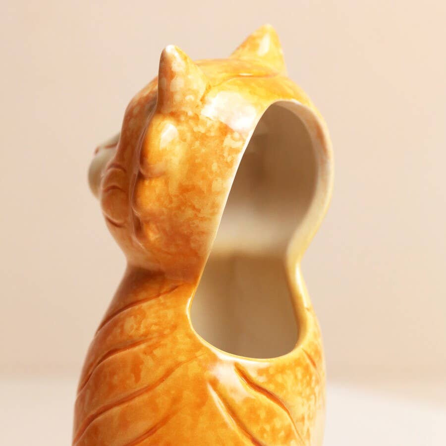 Tigger the Orange Cat Vase