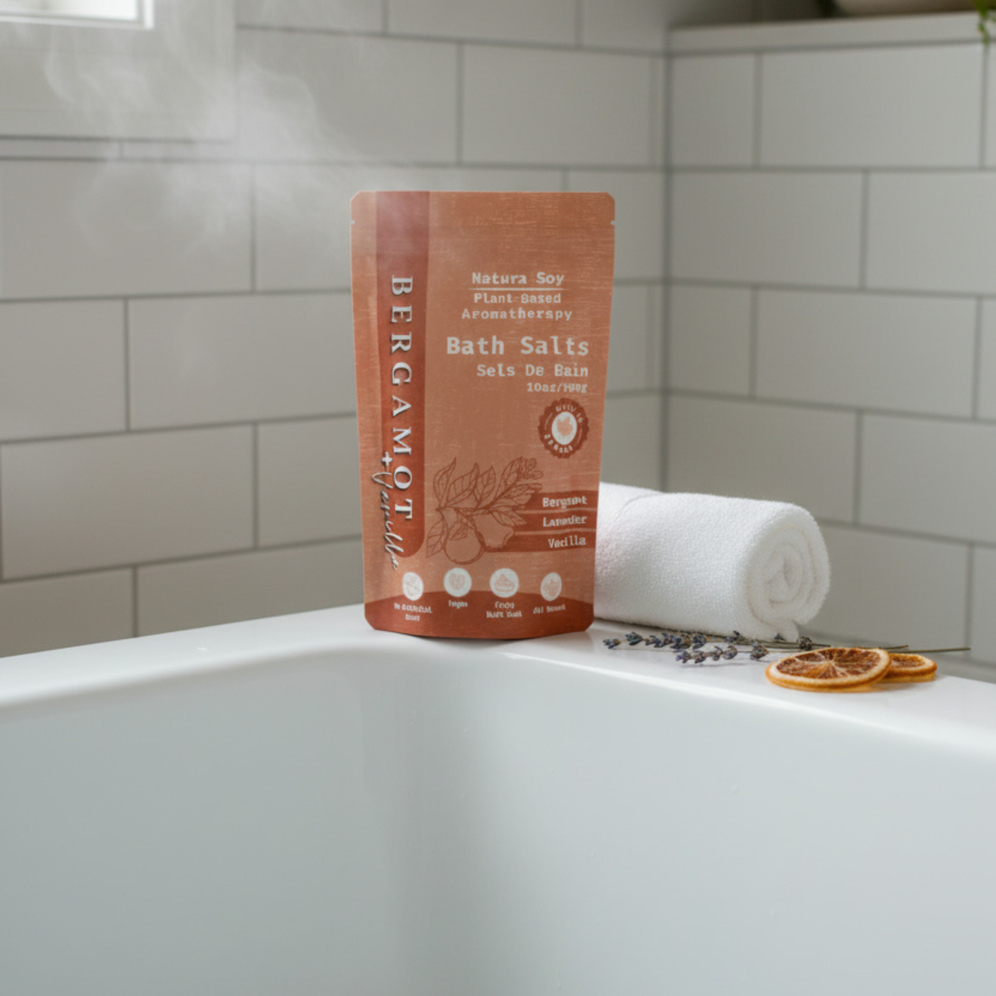 Bath Soak- Bergamot Vanilla: 10 oz