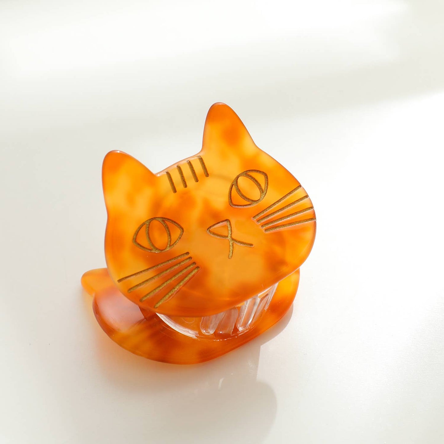 Ginger | Small Cat Face Claw Clip: Assorted