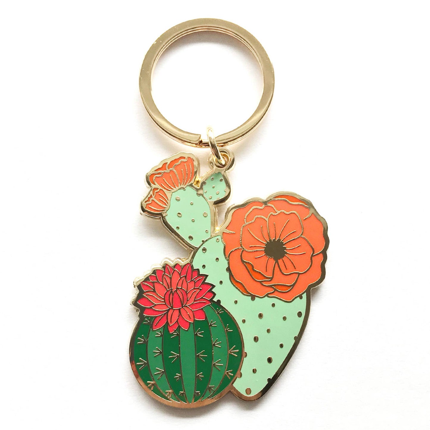 Blooming Cacti Plant Keychain | Valentine Gifts
