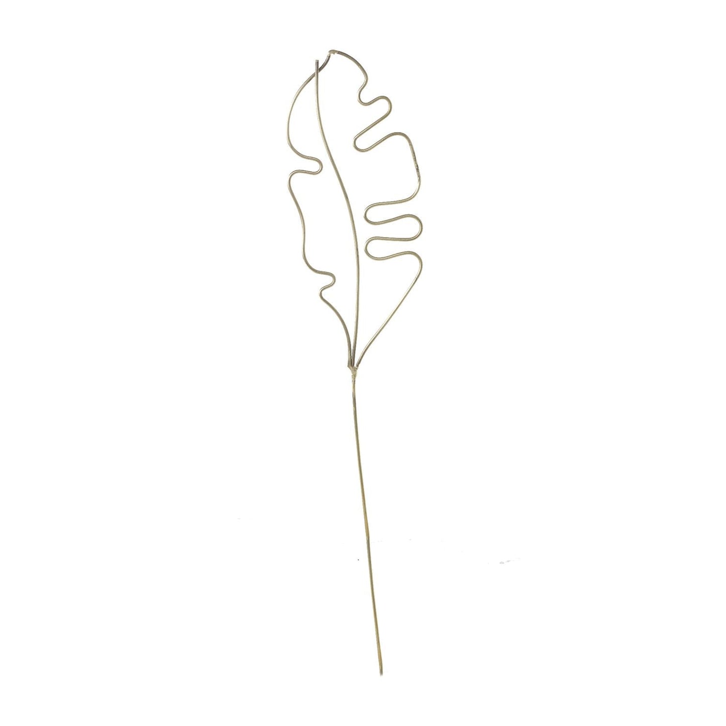 Botanical Leaf Plant Stick - Gold